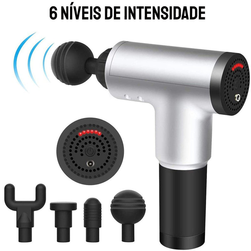 Pistola Massageadora Muscular Fisioterapia Fitness - FRETE GRÁTIS