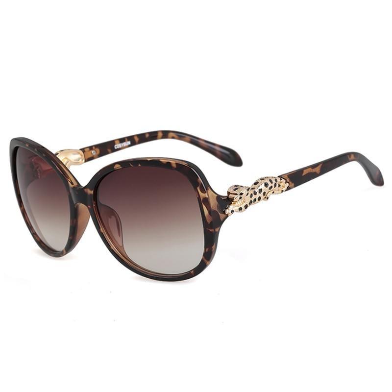 Óculos de Sol Polarizado Cosysun Leopard Feminino