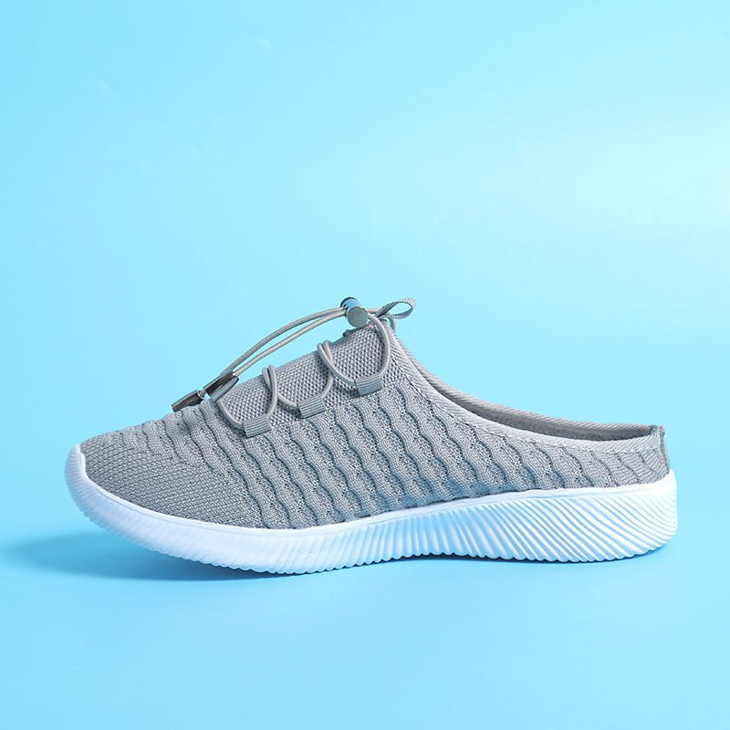 Tênis Confort Slip On Casual Elastano Bordado